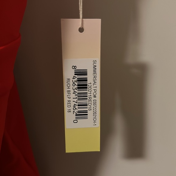 NWT - Summersalt - The Ruched Backflip - Lava - Size 18 - Picture 2 of 5